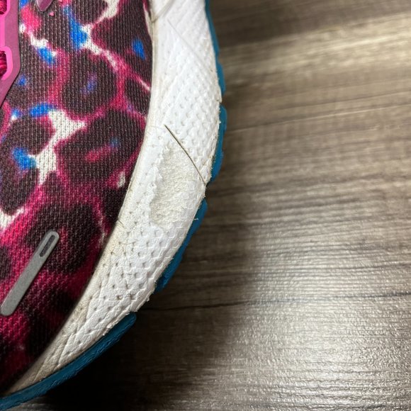 Brooks Adrenaline GTS 22 Pink Leopard Womens US Size 10 EUR 42 Running Shoes - Picture 13 of 15